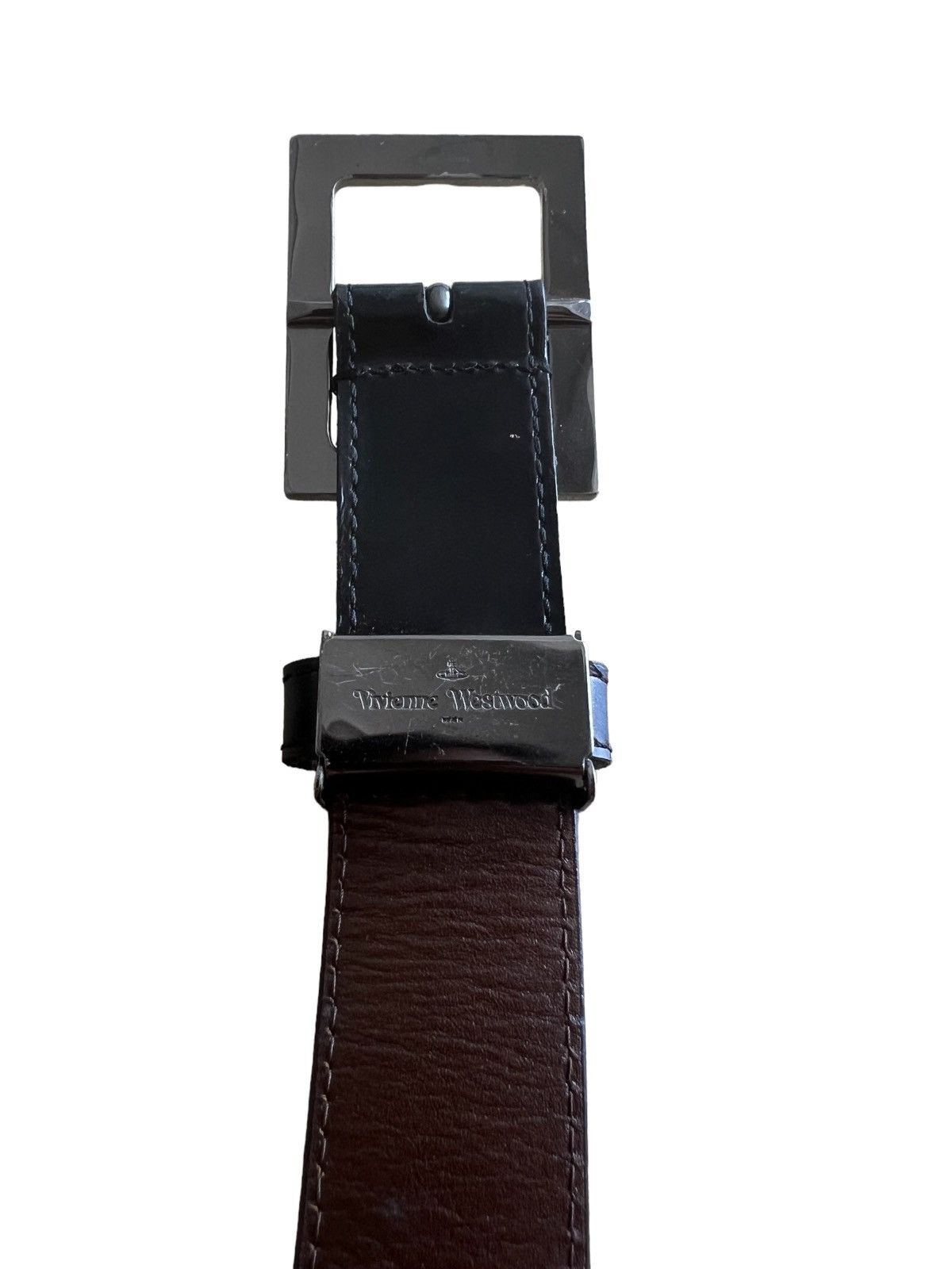 Vivienne Westwood Vivienne WestWood 🏴󠁧󠁢󠁥󠁮󠁧󠁿 Brass Buckle Leather Belt Size ONE SIZE - 6 Thumbnail