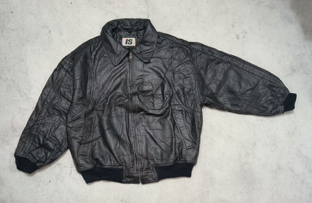 Vintage Vintage Rare Archive Issey Miyake IS Team Leather Jacket