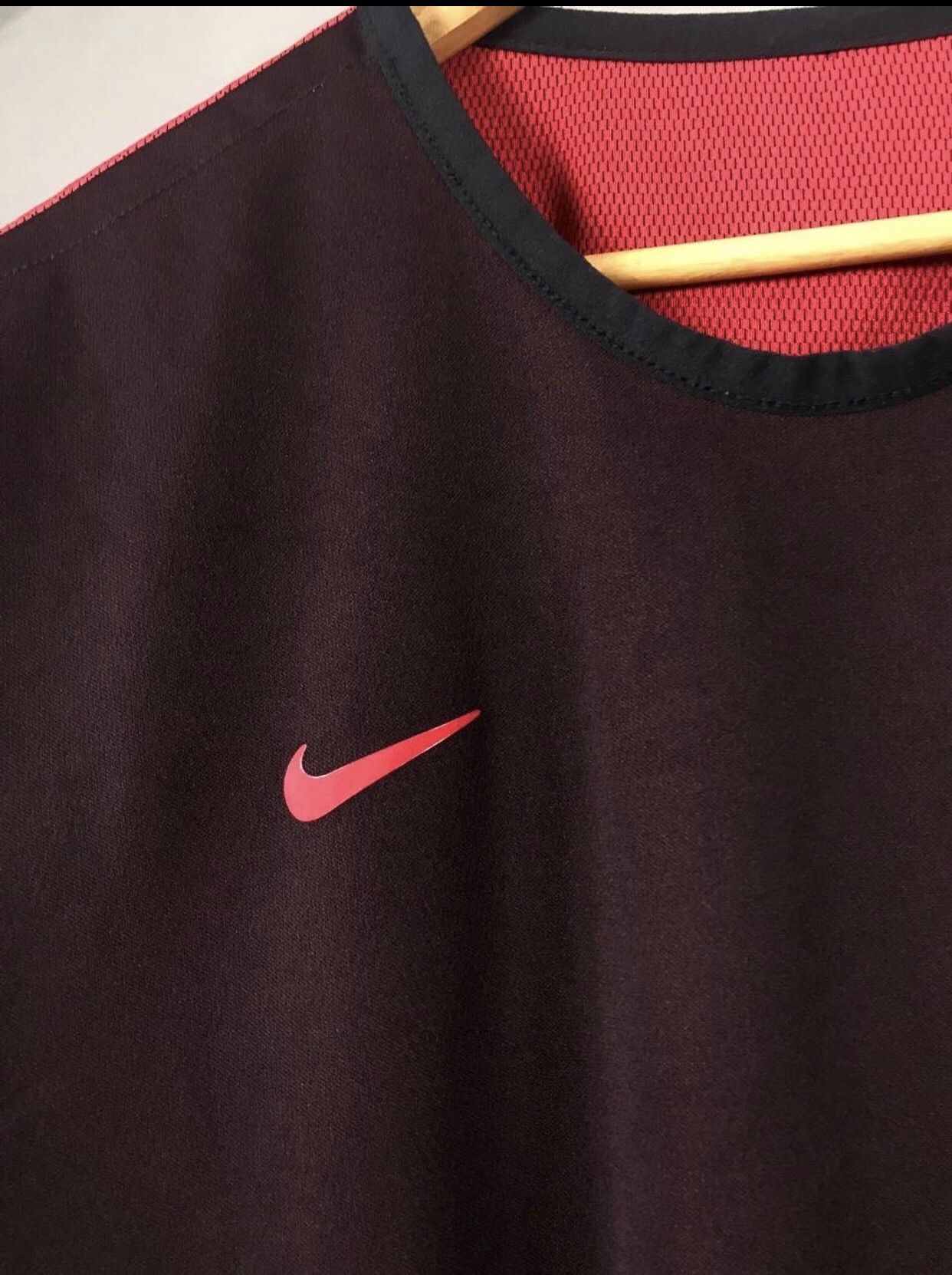 Nike × Vintage Nike swoosh streetwear vintage double sided tee Size US M / EU 48-50 / 2 - 5 Thumbnail
