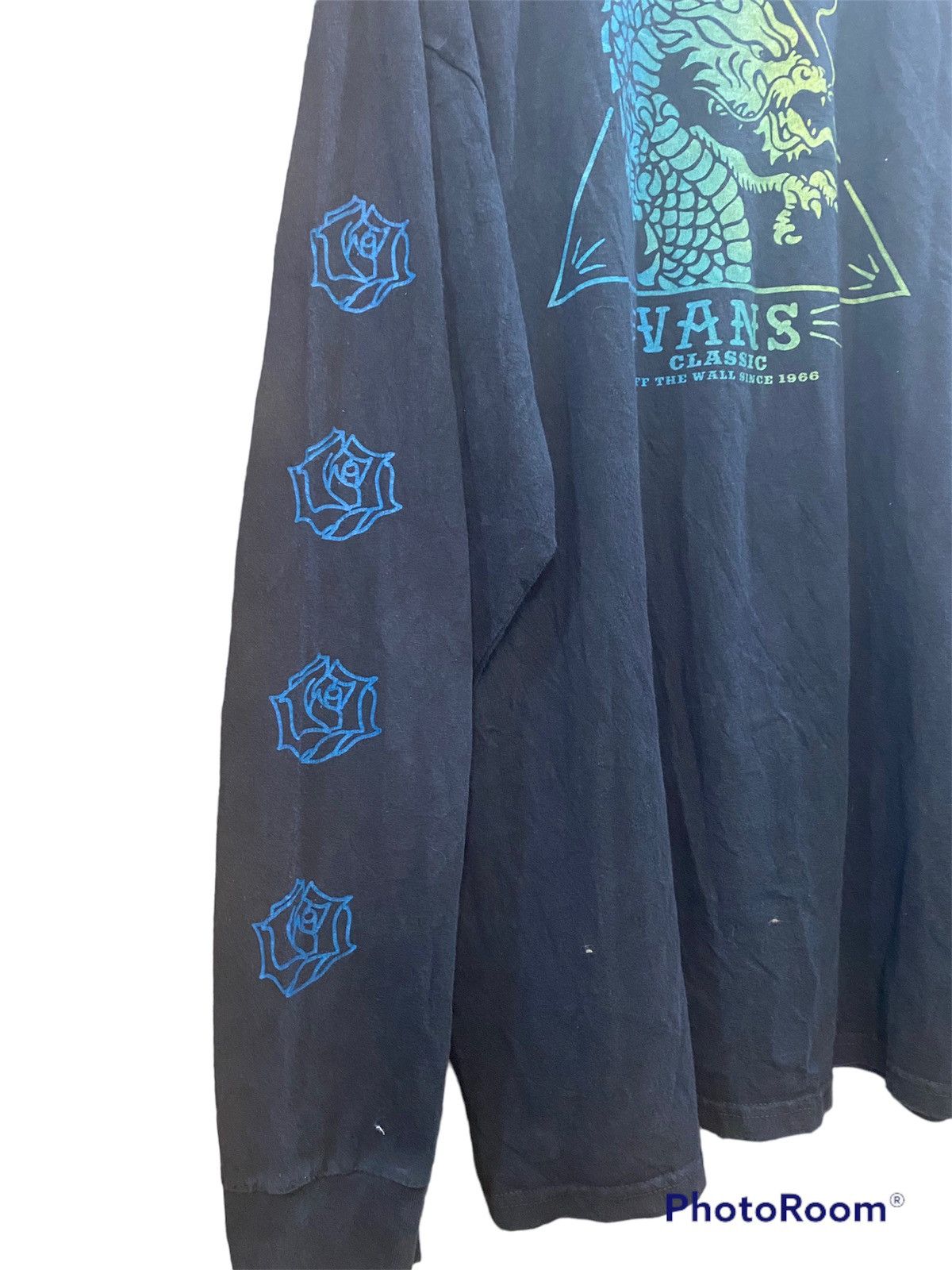 Vans Vans Classic Off The Walls Dragon Graphic Long Sleeve Tee Size US XL / EU 56 / 4 - 4 Thumbnail