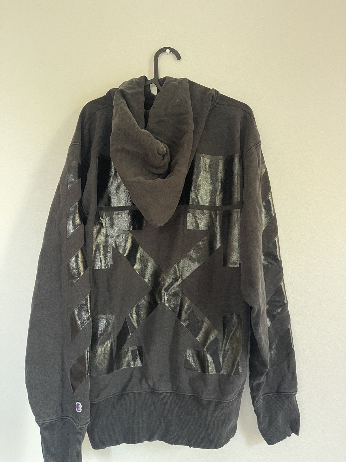 Champion × Off-White Off white champion hoodie Size US L / EU 52-54 / 3 - 4 Thumbnail