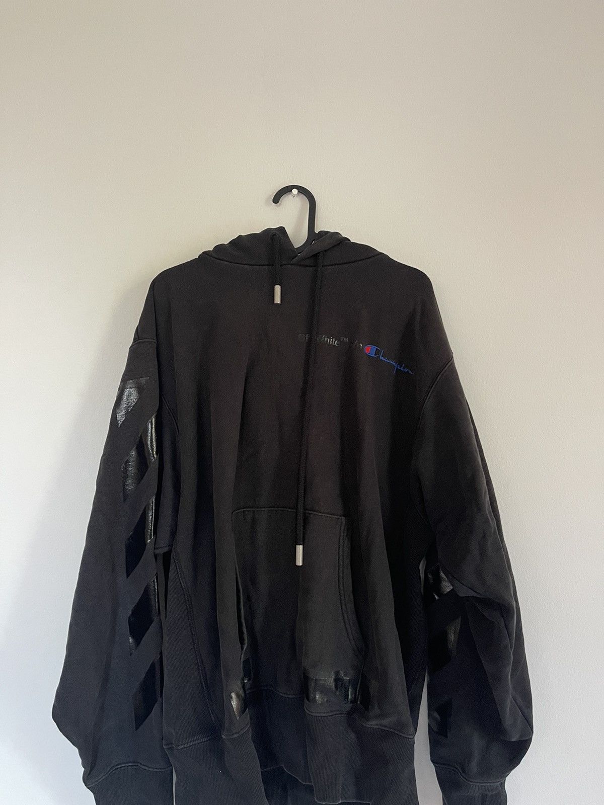 Champion × Off-White Off white champion hoodie Size US L / EU 52-54 / 3 - 5 Thumbnail