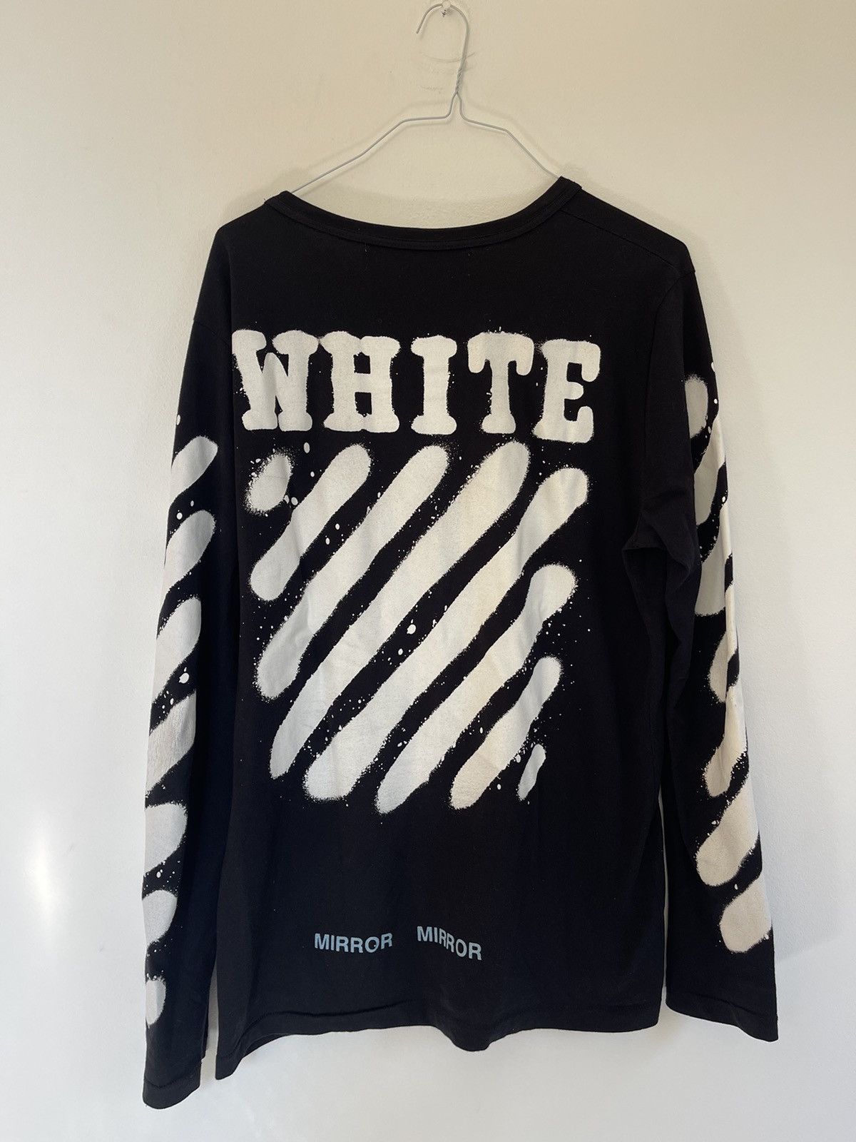 Off White Spray Paint Long Sleeve Shirt - その他