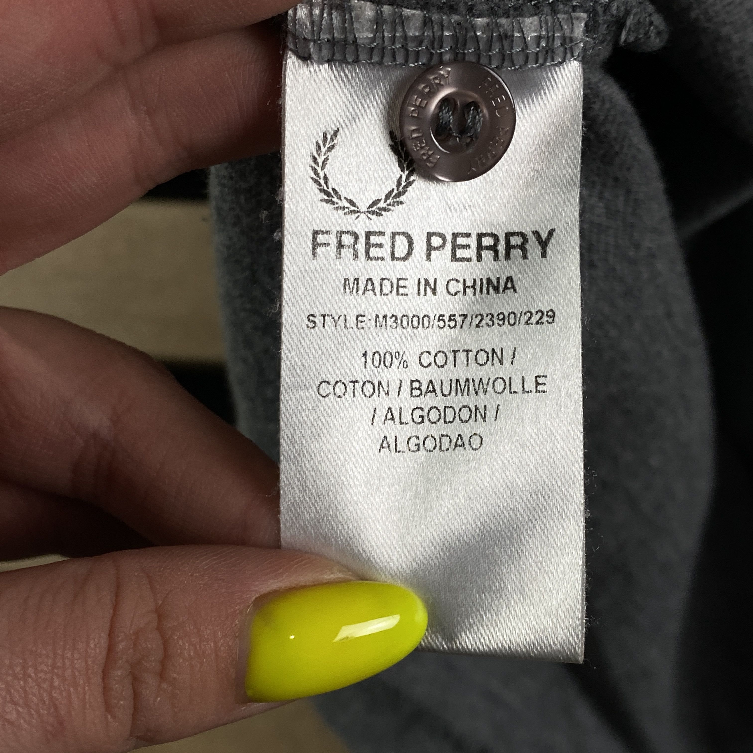 Fred Perry Mens Polo T Shirt Fred Perry Size S Size US S / EU 44-46 / 1 - 5 Thumbnail