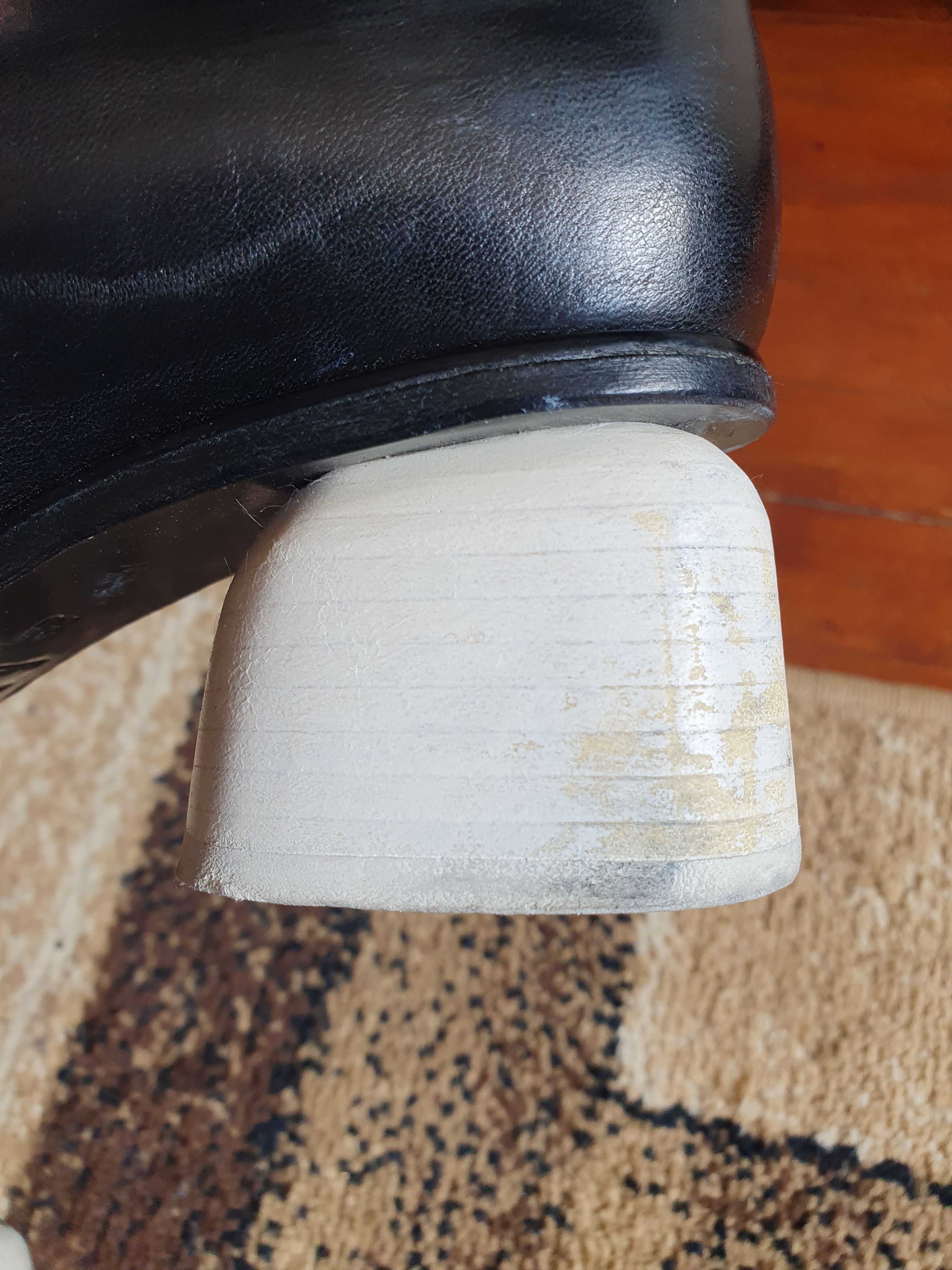 Halmanera HALMANERA BLACK ANKLE BOOTS White Heel sz 36 Size US 6 / IT 36 - 13 Thumbnail