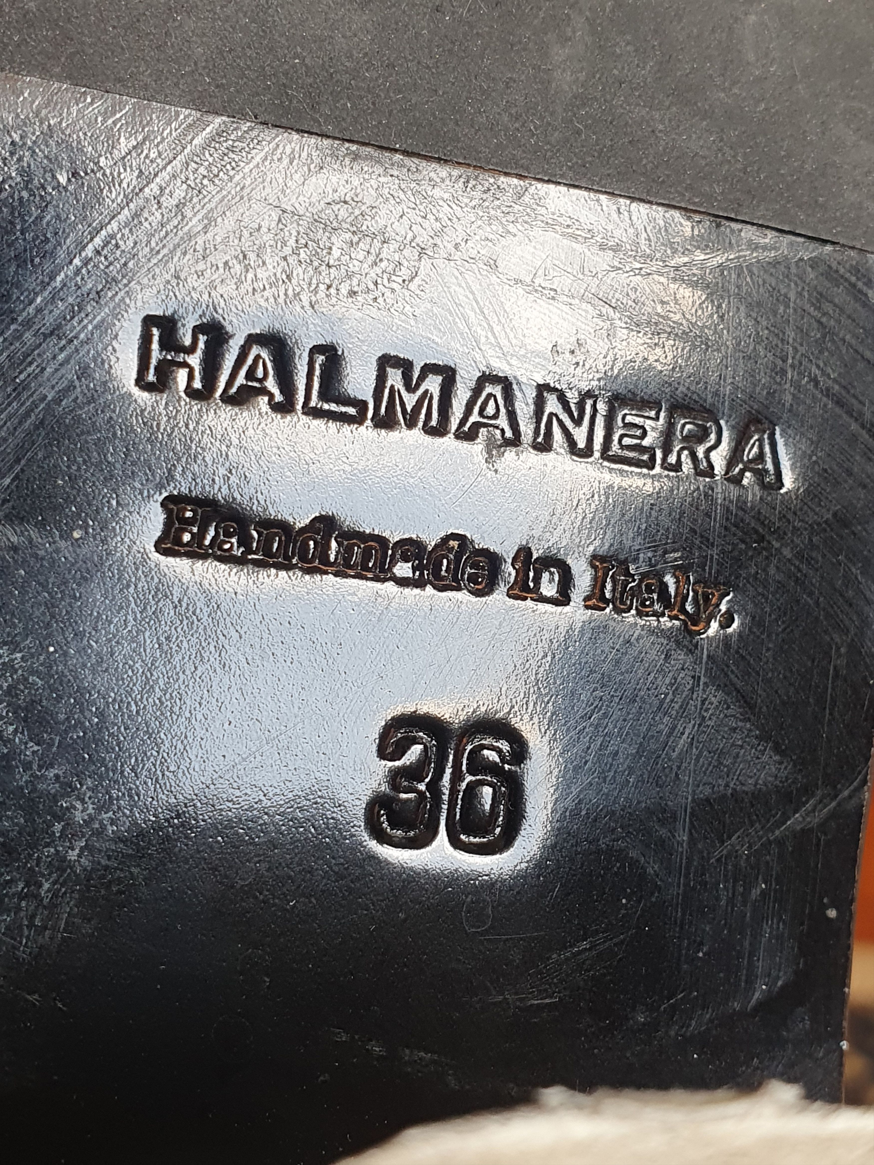 Halmanera HALMANERA BLACK ANKLE BOOTS White Heel sz 36 Size US 6 / IT 36 - 17 Thumbnail