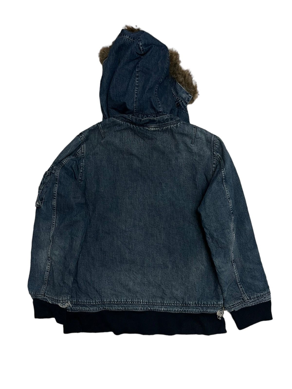 Johnbull Vintage Designer John Bull Heavy Bomber Jacket Hooded Fur Size US M / EU 48-50 / 2 - 5 Thumbnail