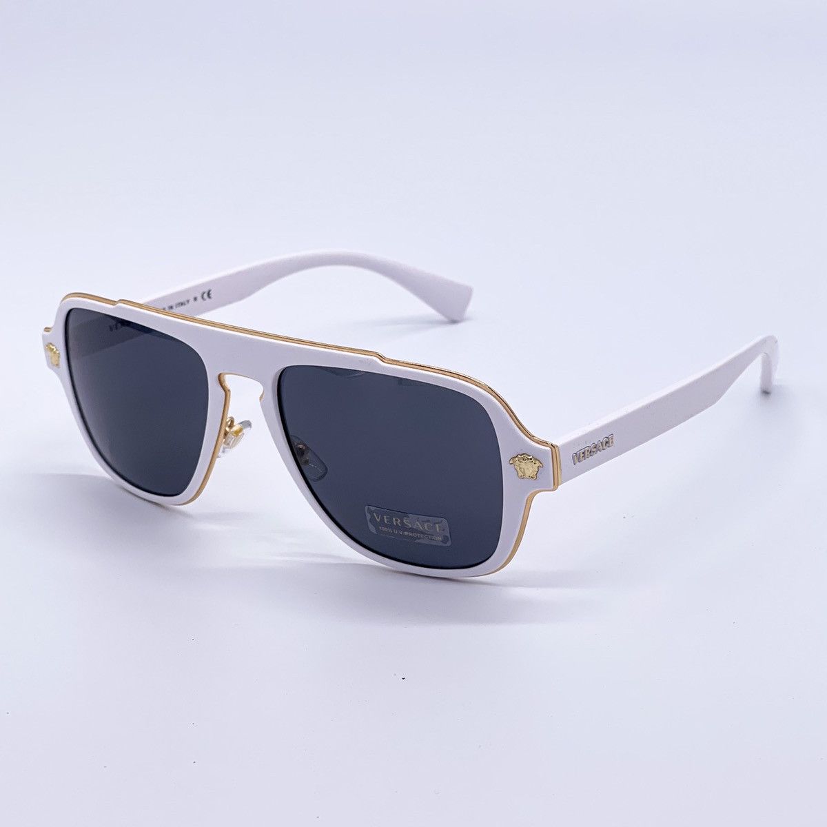 Versace NEW VERSACE VE2199 1002/87 SUNGLASSES VERSACE MOD 2199 WHITE Size ONE SIZE - 12 Thumbnail
