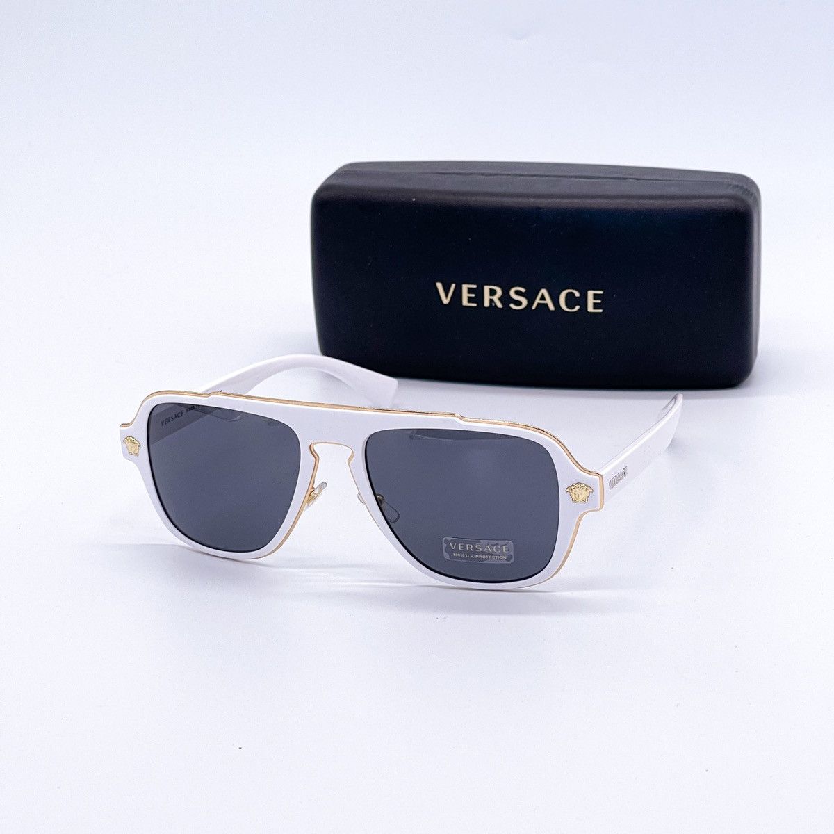 Versace NEW VERSACE VE2199 1002/87 SUNGLASSES VERSACE MOD 2199 WHITE Size ONE SIZE - 8 Thumbnail