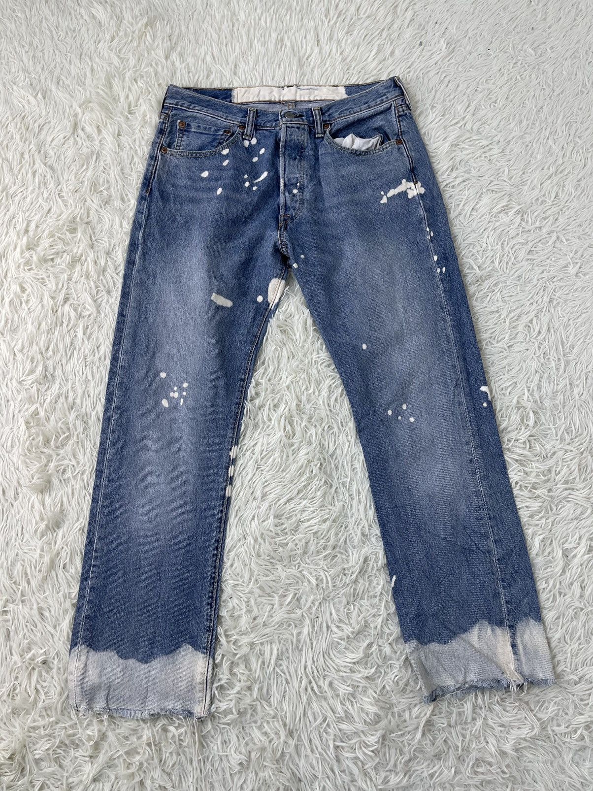 Levi's × Levi's Vintage Clothing Distressed Denim LEVIS 501 Acid Wash Size US 31 - 2 Thumbnail