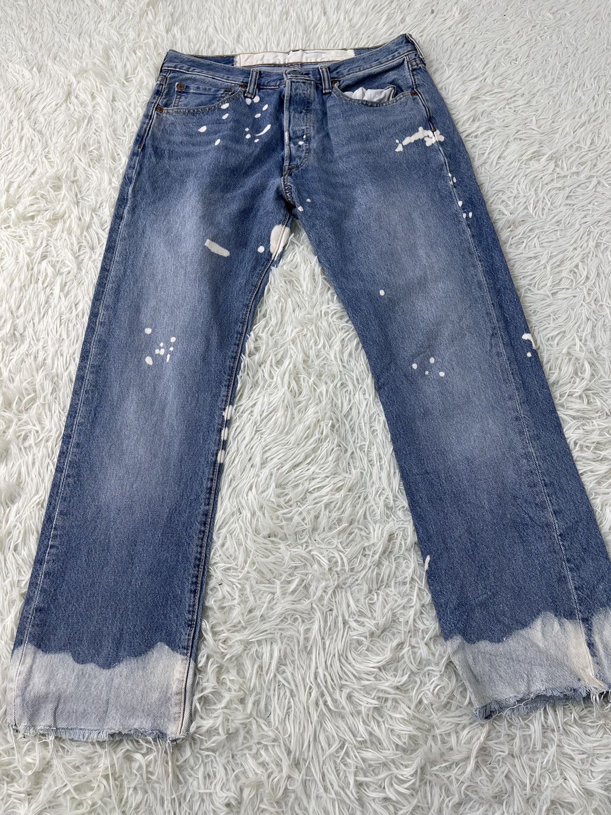 Levi's × Levi's Vintage Clothing Distressed Denim LEVIS 501 Acid Wash Size US 31 - 3 Thumbnail