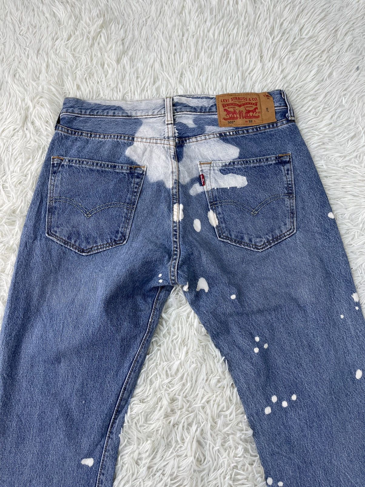 Levi's × Levi's Vintage Clothing Distressed Denim LEVIS 501 Acid Wash Size US 31 - 5 Thumbnail