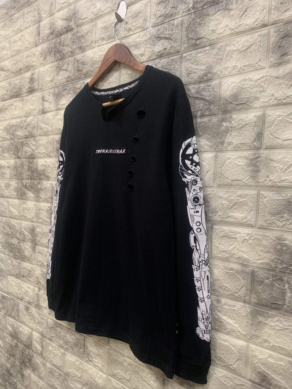 Japanese Brand × Vintage The Test streetwear distress shirt Size US L / EU 52-54 / 3 - 4 Thumbnail