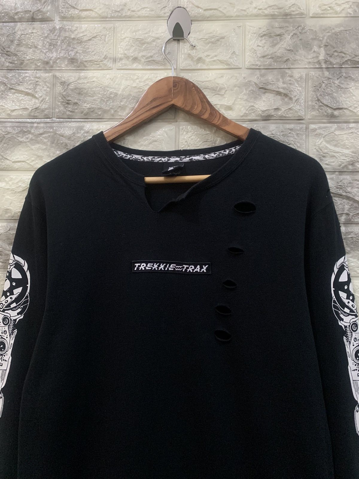 Japanese Brand × Vintage The Test streetwear distress shirt Size US L / EU 52-54 / 3 - 5 Thumbnail