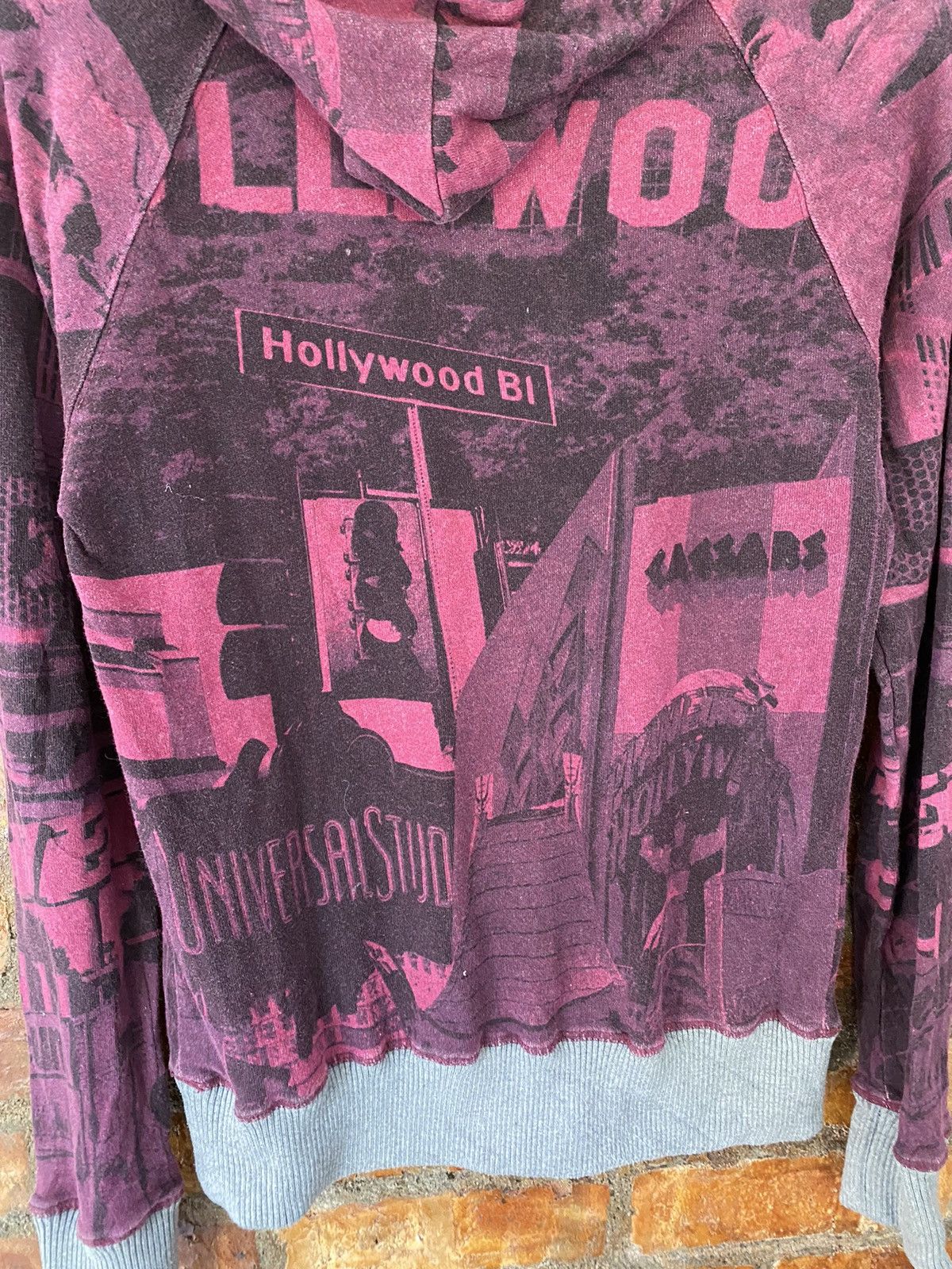 Japanese Brand Vtg LiL Almod Japan Hollywood all over print hoodie Size S / US 4 / IT 40 - 9 Thumbnail