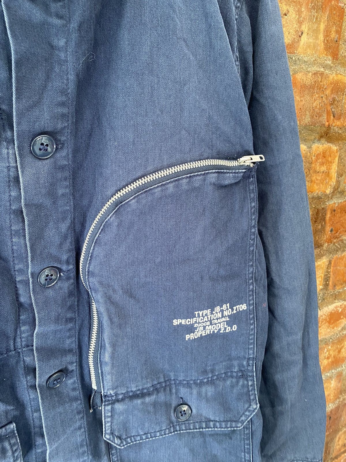 CABANE de ZUCCa 2003 Zucca By Issey miyake military S curve zip Size US M / EU 48-50 / 2 - 8 Thumbnail