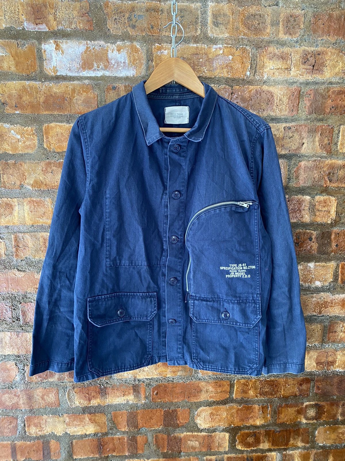 CABANE de ZUCCa 2003 Zucca By Issey miyake military S curve zip Size US M / EU 48-50 / 2 - 3 Thumbnail