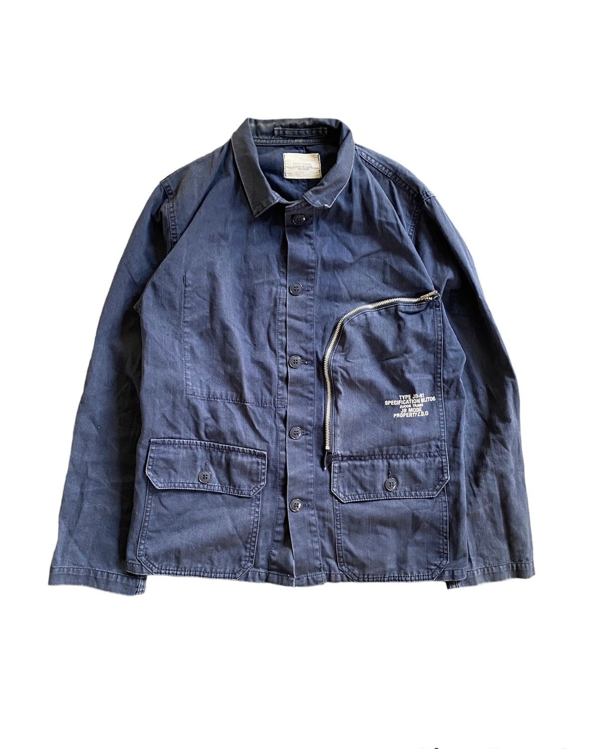 CABANE de ZUCCa 2003 Zucca By Issey miyake military S curve zip Size US M / EU 48-50 / 2 - 1 Thumbnail