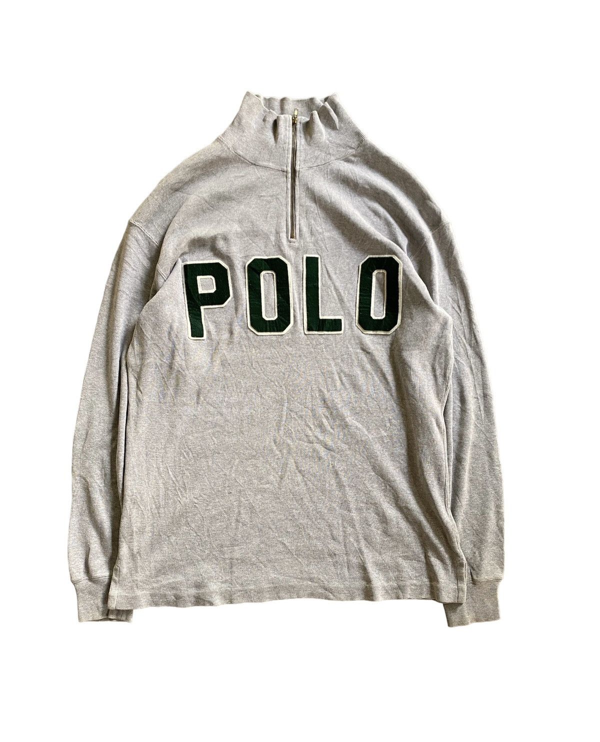 Polo Ralph Lauren 90s iconic POLO spell out knit Size US L / EU 52-54 / 3 - 1 Thumbnail