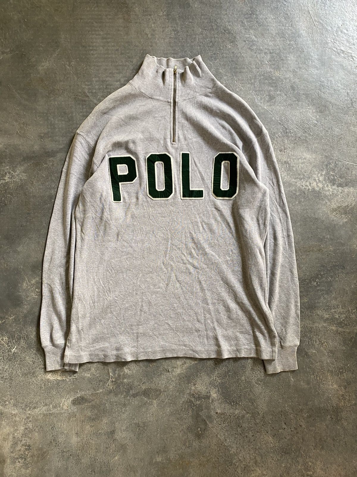 Polo Ralph Lauren 90s iconic POLO spell out knit Size US L / EU 52-54 / 3 - 2 Thumbnail