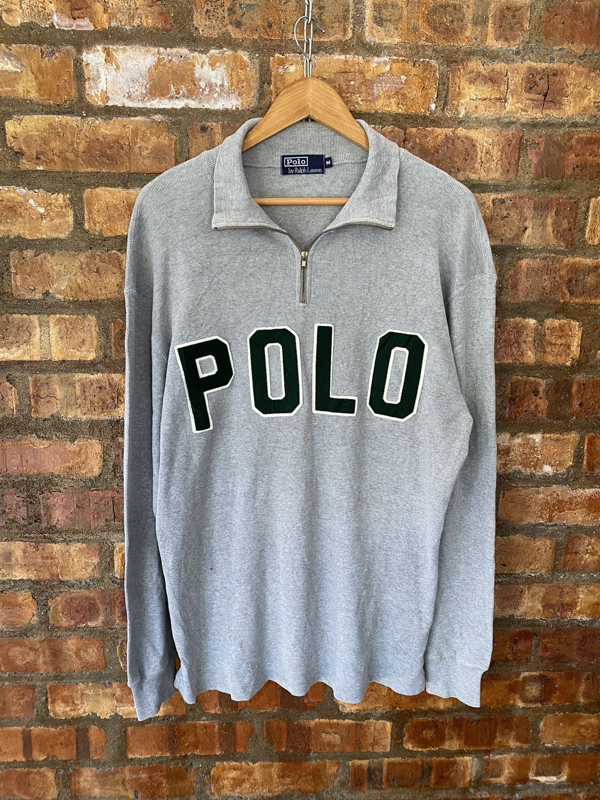 Polo Ralph Lauren 90s iconic POLO spell out knit Size US L / EU 52-54 / 3 - 3 Thumbnail