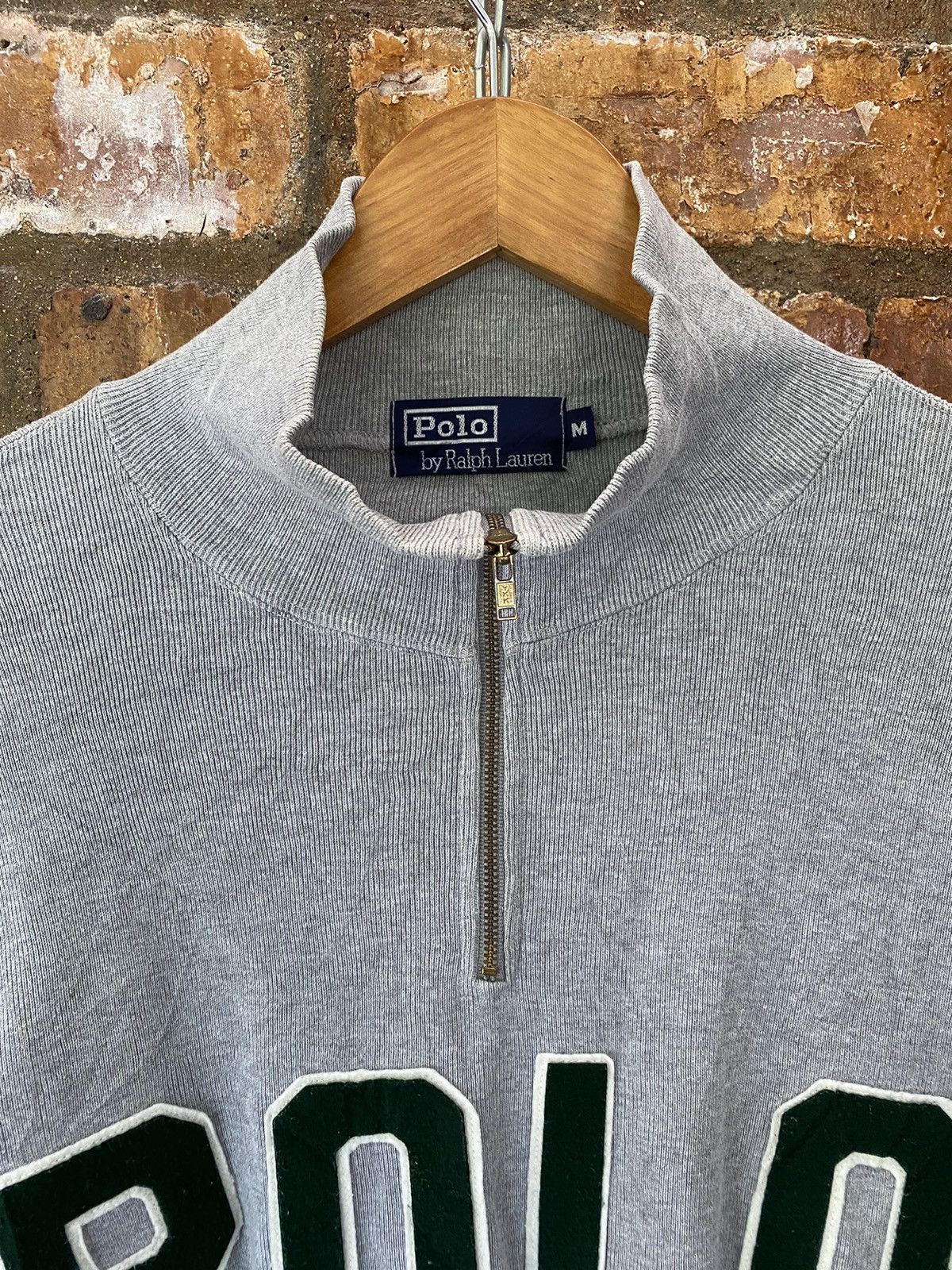 Polo Ralph Lauren 90s iconic POLO spell out knit Size US L / EU 52-54 / 3 - 6 Thumbnail