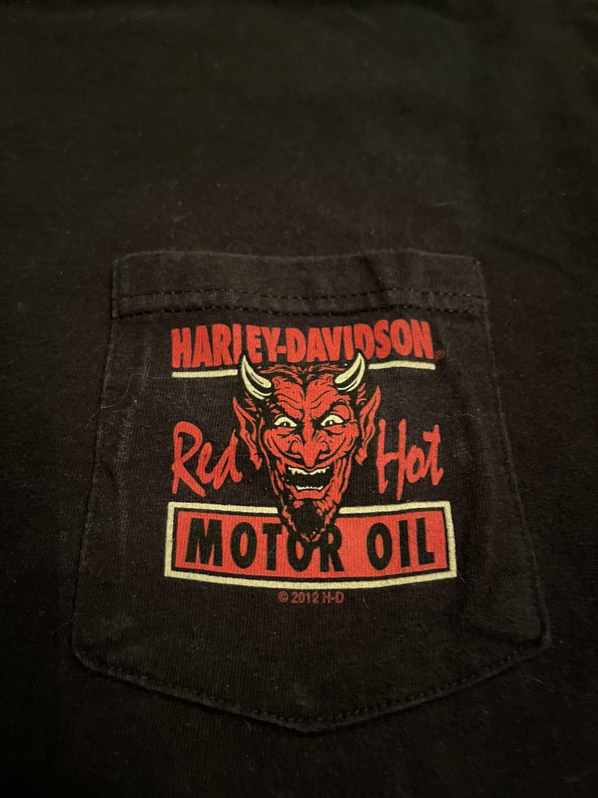 Harley Davidson × Vintage Harley Davidson 2012 vintage pocket t-shirt Size US XL / EU 56 / 4 - 6 Thumbnail
