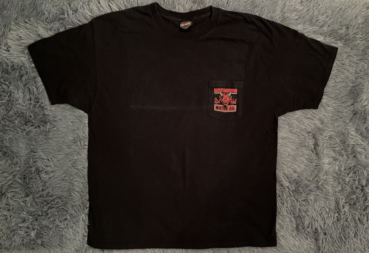 Harley Davidson × Vintage Harley Davidson 2012 vintage pocket t-shirt Size US XL / EU 56 / 4 - 1 Thumbnail