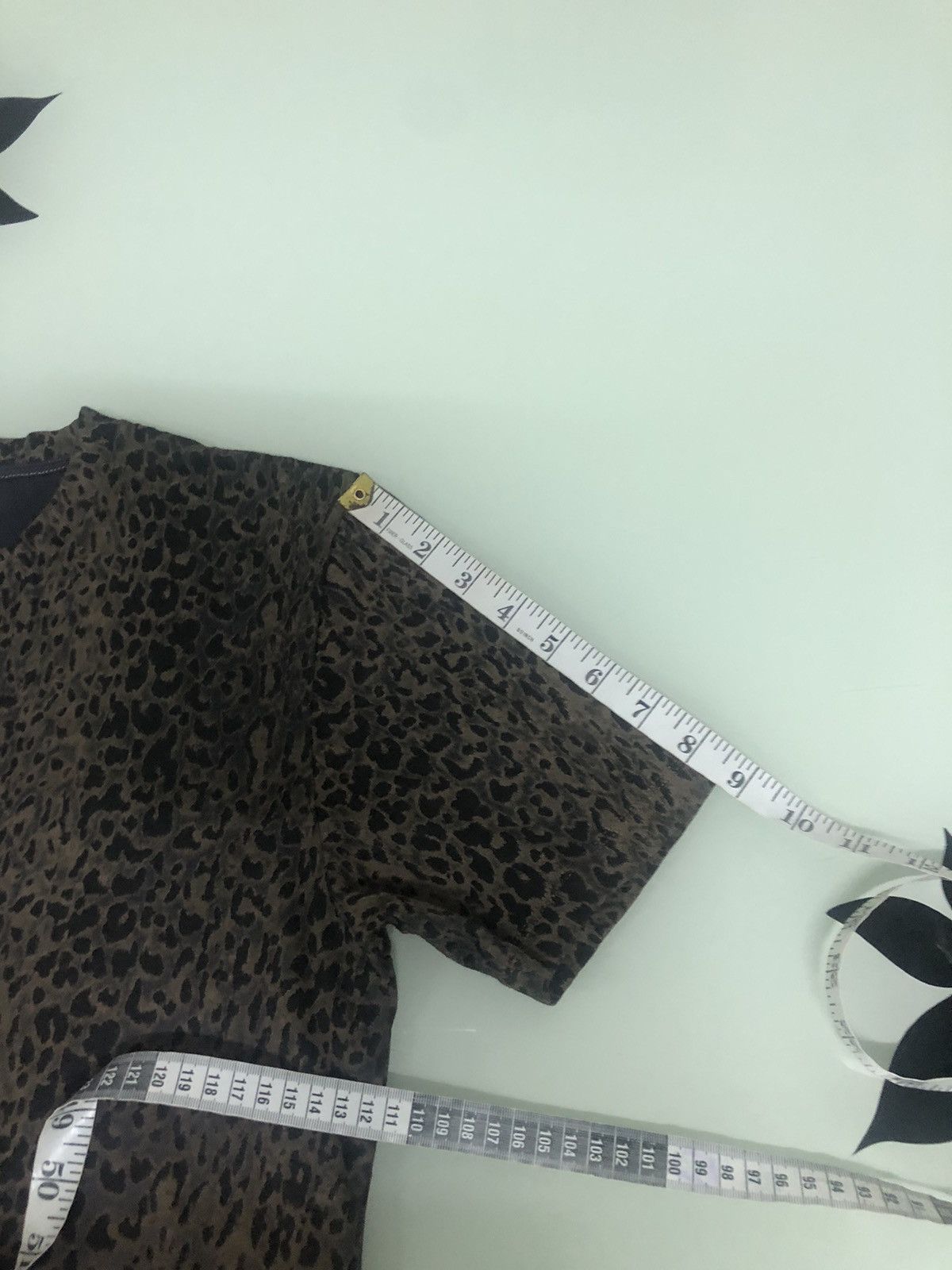 Saint Laurent Paris SAINT LAURENT Tie-Dye Leopard Printed T-shirt Size XS / US 0-2 / IT 36-38 - 23 Thumbnail