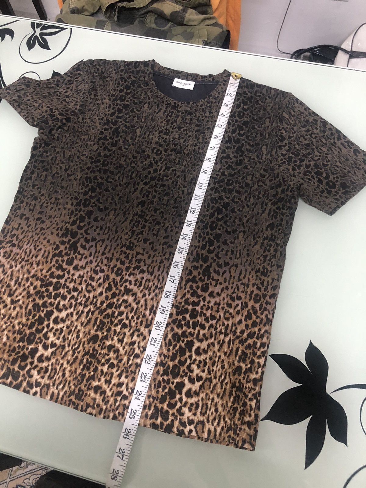 Saint Laurent Paris SAINT LAURENT Tie-Dye Leopard Printed T-shirt Size XS / US 0-2 / IT 36-38 - 21 Thumbnail