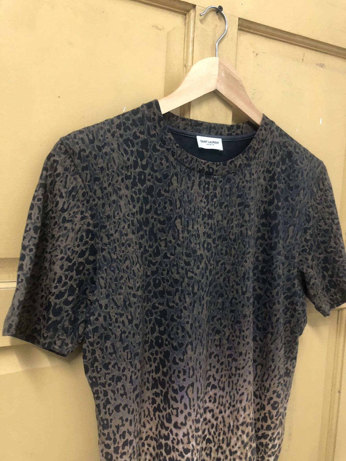 Saint Laurent Paris SAINT LAURENT Tie-Dye Leopard Printed T-shirt Size XS / US 0-2 / IT 36-38 - 10 Thumbnail