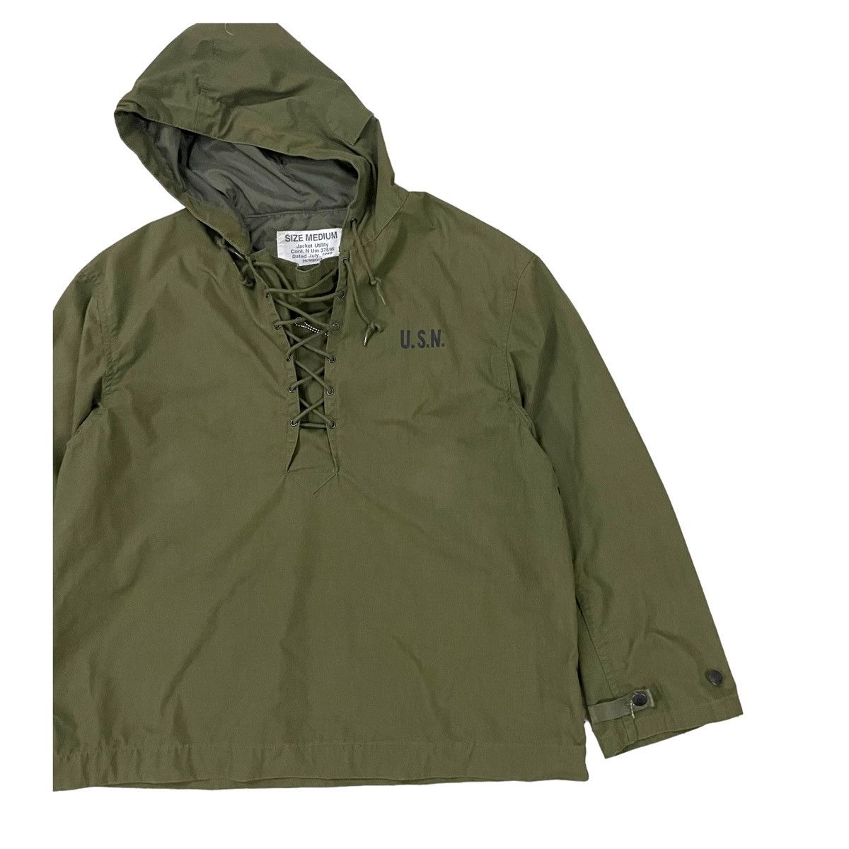 Other 💥USN HOUSTON MILITARY ARMY DRAWSTRING ANORAK JACKET Size US M / EU 48-50 / 2 - 2 Thumbnail