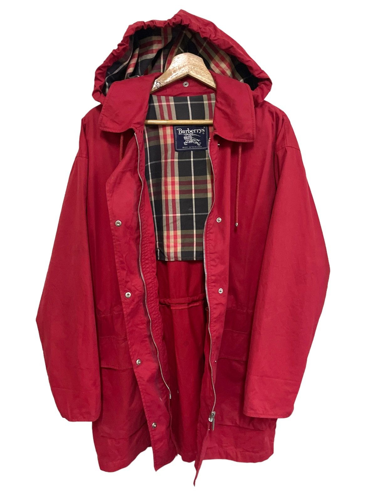 Burberry × Burberry Prorsum × Vintage 💥 BURBERRYS ENGLAND HOODIE PARKA JACKET Size US L / EU 52-54 / 3 - 6 Thumbnail
