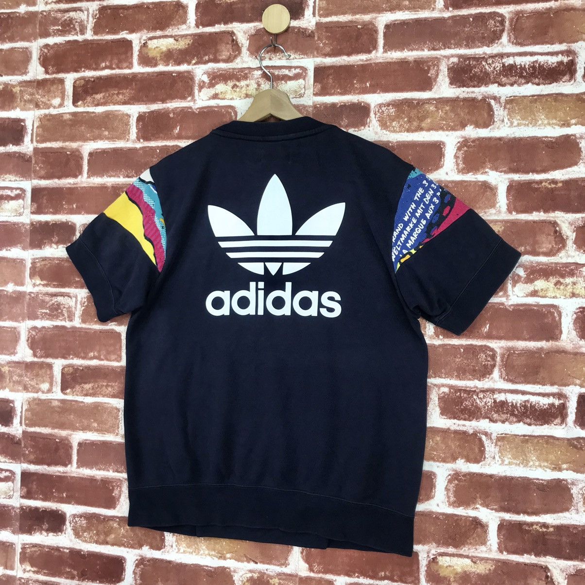 Adidas Big Logo Short Sleeve Sweatshirt