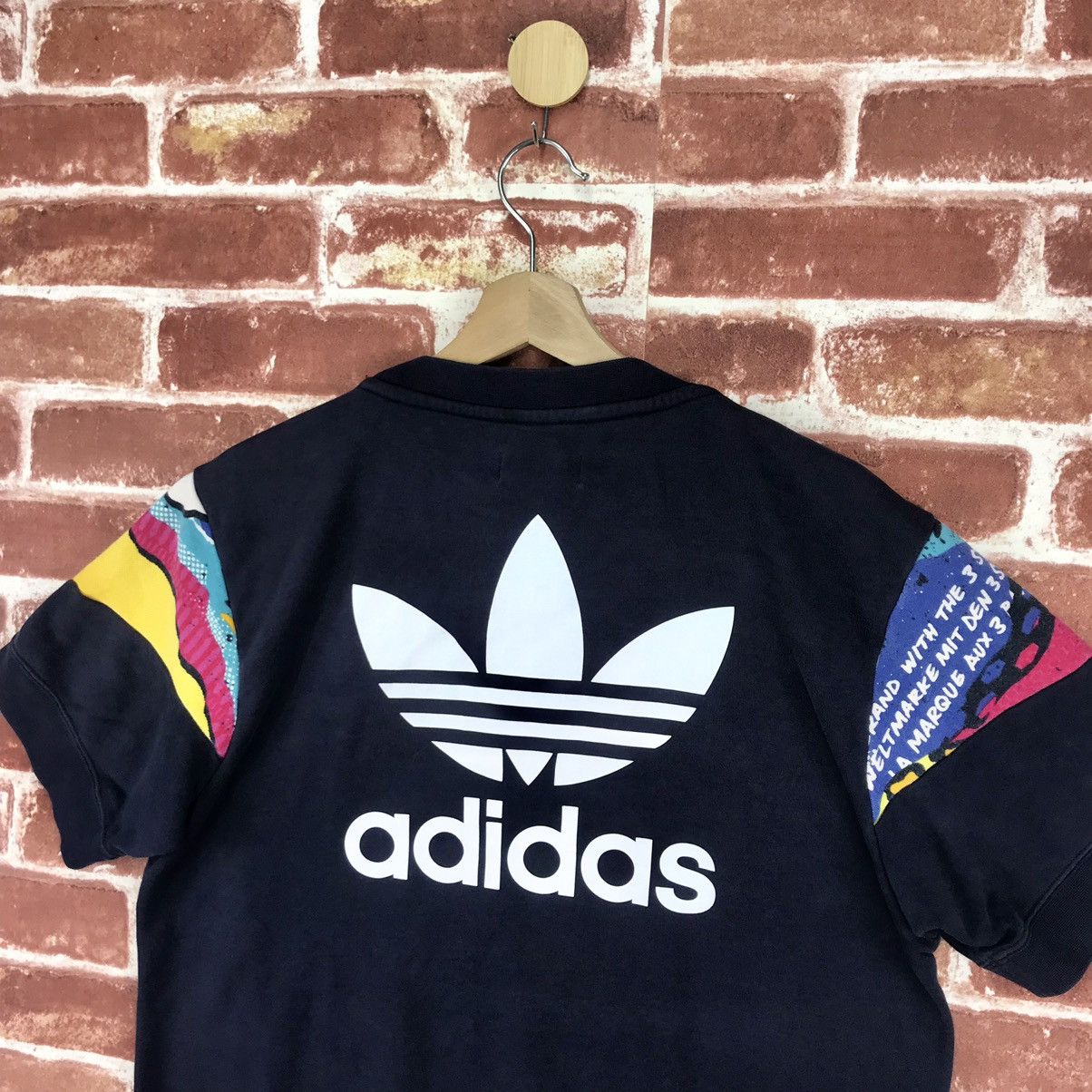 Adidas Big Logo Short Sleeve Sweatshirt