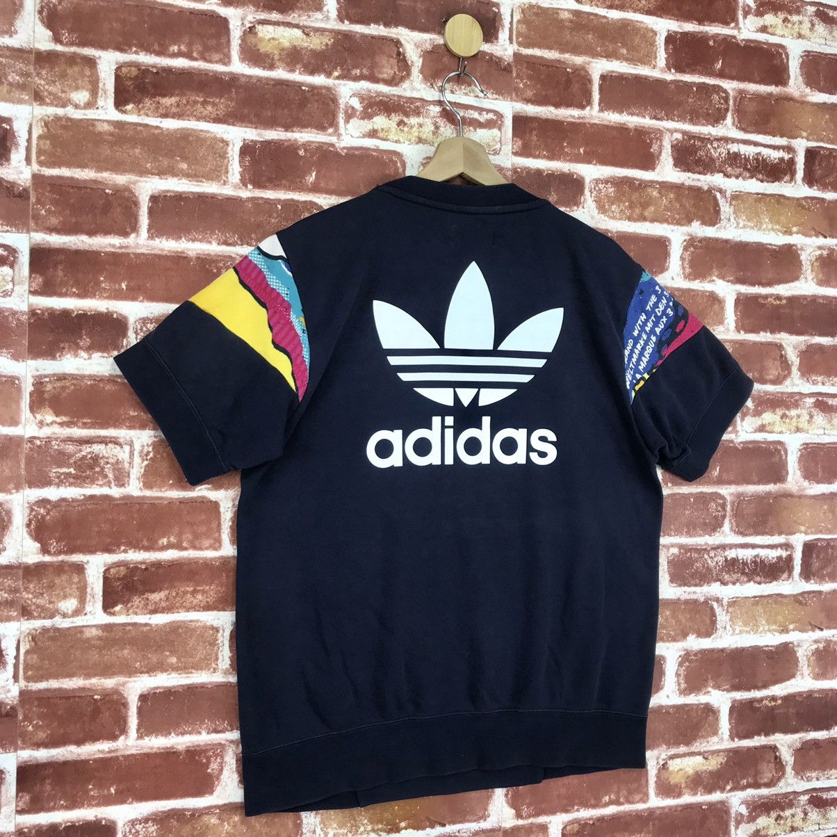Adidas Big Logo Short Sleeve Sweatshirt