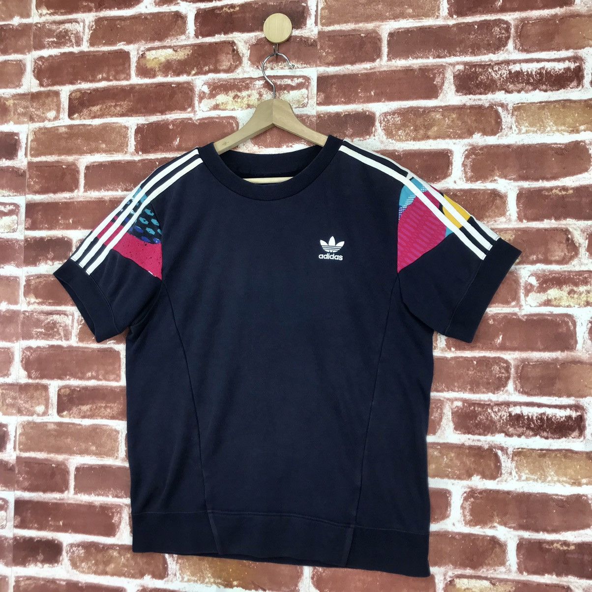 Adidas Big Logo Short Sleeve Sweatshirt