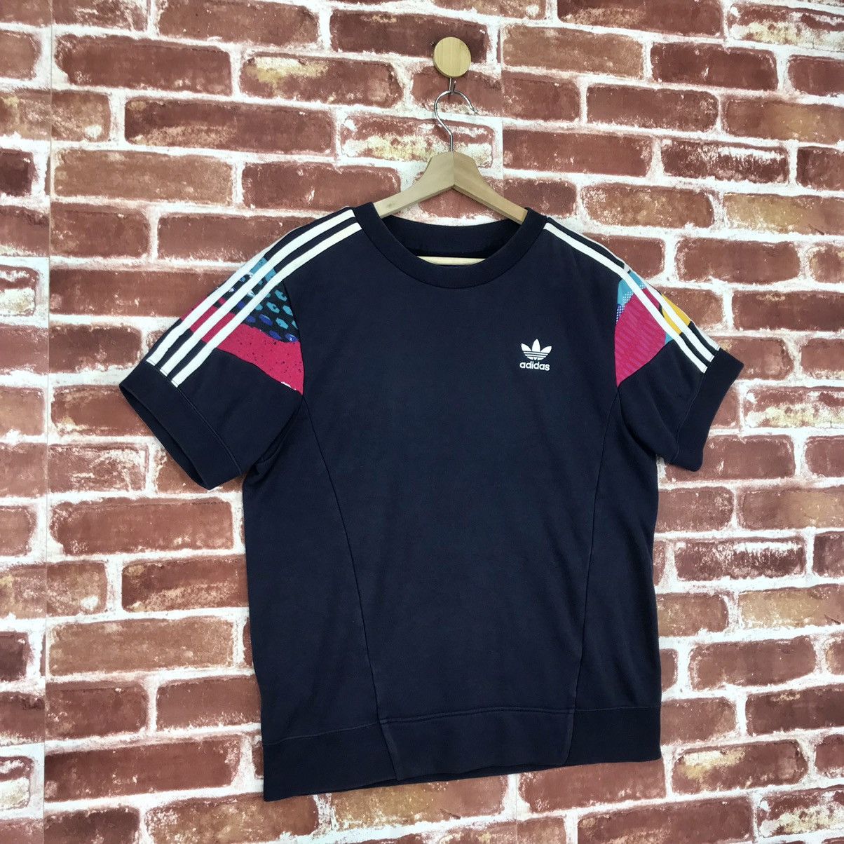 Adidas Big Logo Short Sleeve Sweatshirt