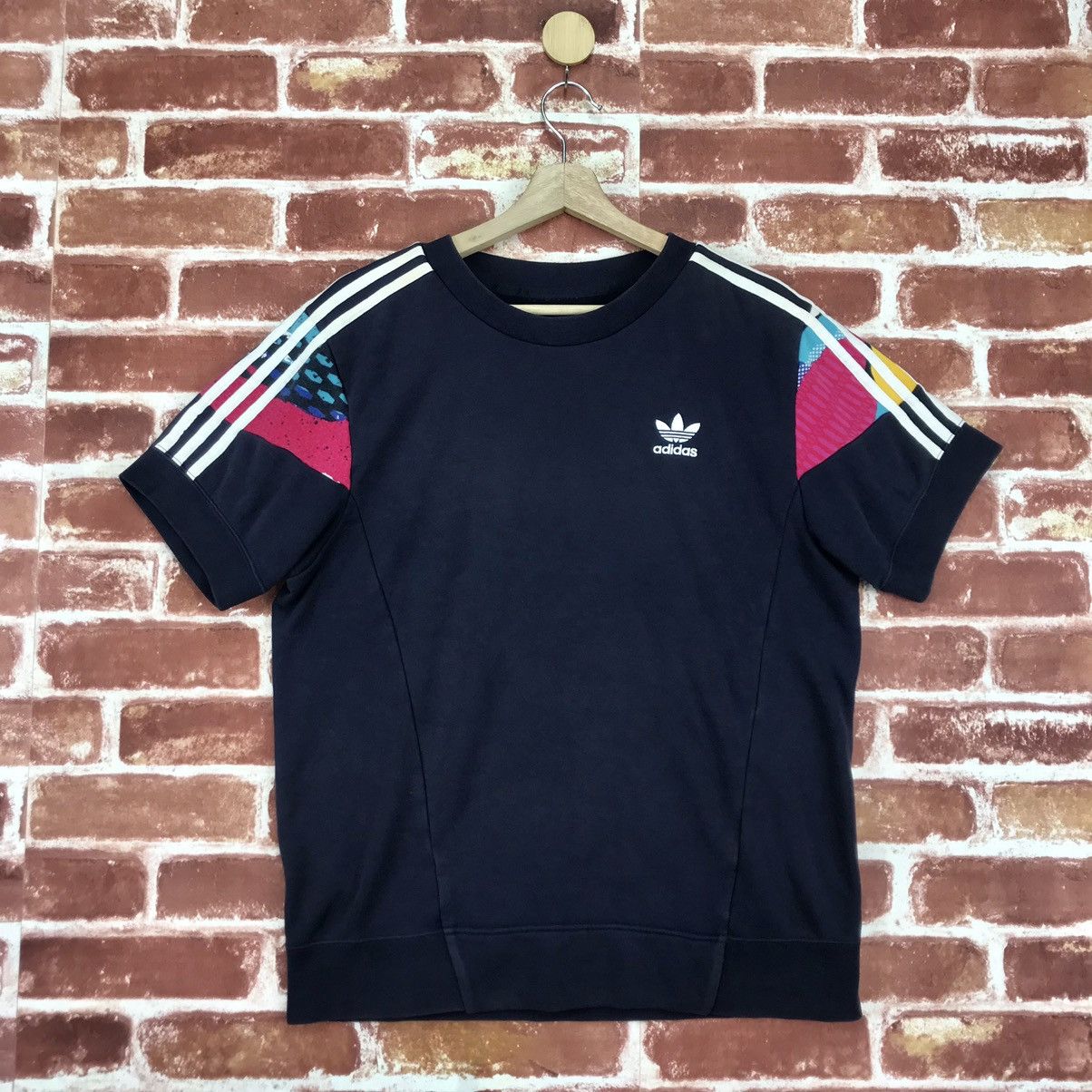 Adidas Big Logo Short Sleeve Sweatshirt
