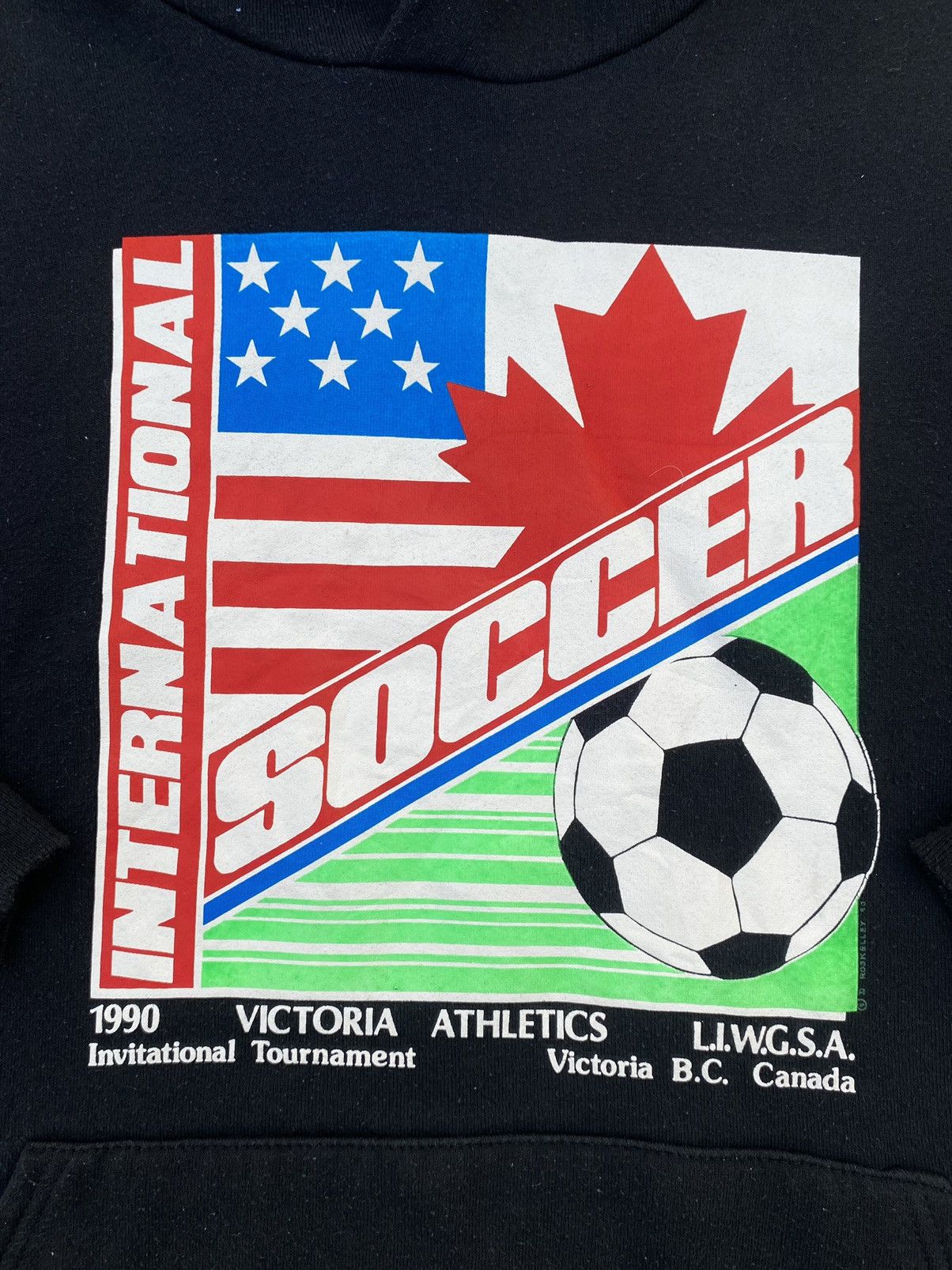 Russell Athletic × Vintage VTG SOCCER Russell Athletic Hoodie Size US M / EU 48-50 / 2 - 5 Thumbnail