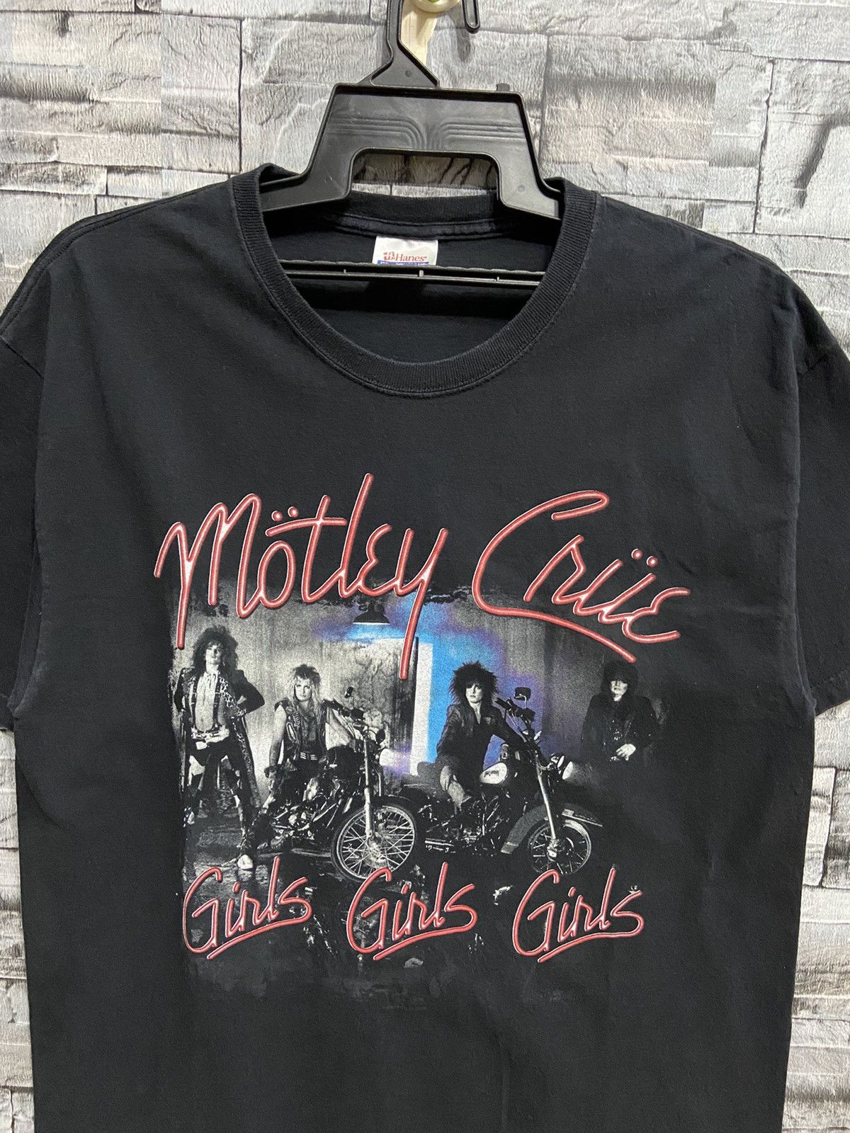 Band Tees Vintage Motley Crue t shirt line up Girls Girls Girls Size US L / EU 52-54 / 3 - 2 Thumbnail
