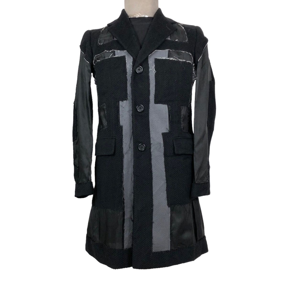 Giuliano Fujiwara Vintage Giuliano Fujiwara Deconstructed Wool Long Coat Size US S / EU 44-46 / 1 - 18 Thumbnail
