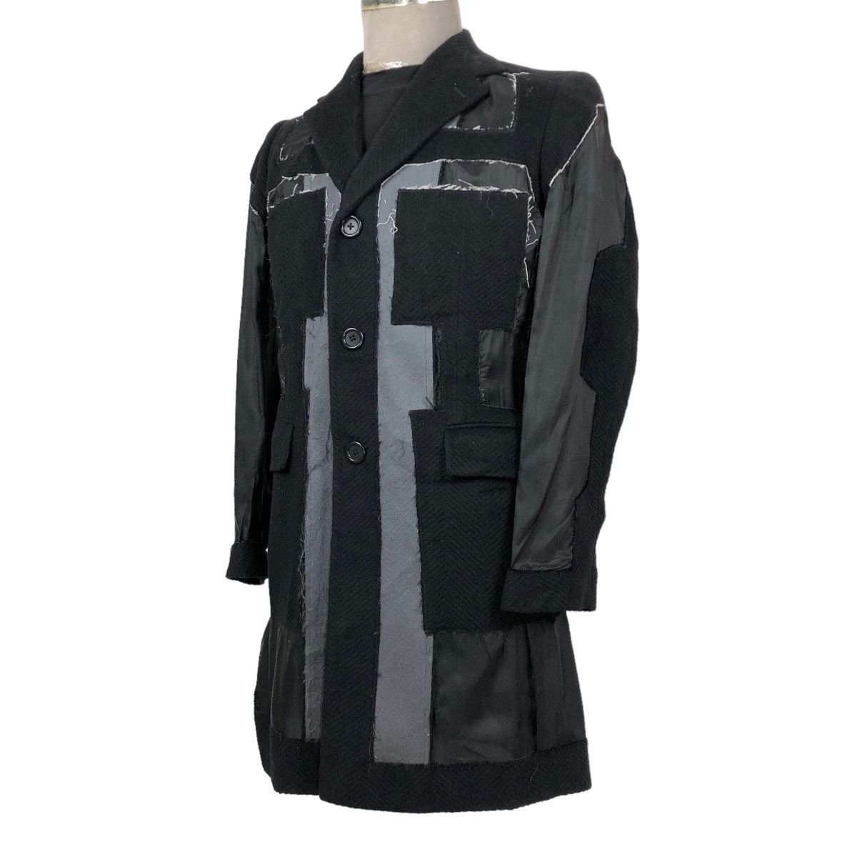 Giuliano Fujiwara Vintage Giuliano Fujiwara Deconstructed Wool Long Coat Size US S / EU 44-46 / 1 - 1 Thumbnail