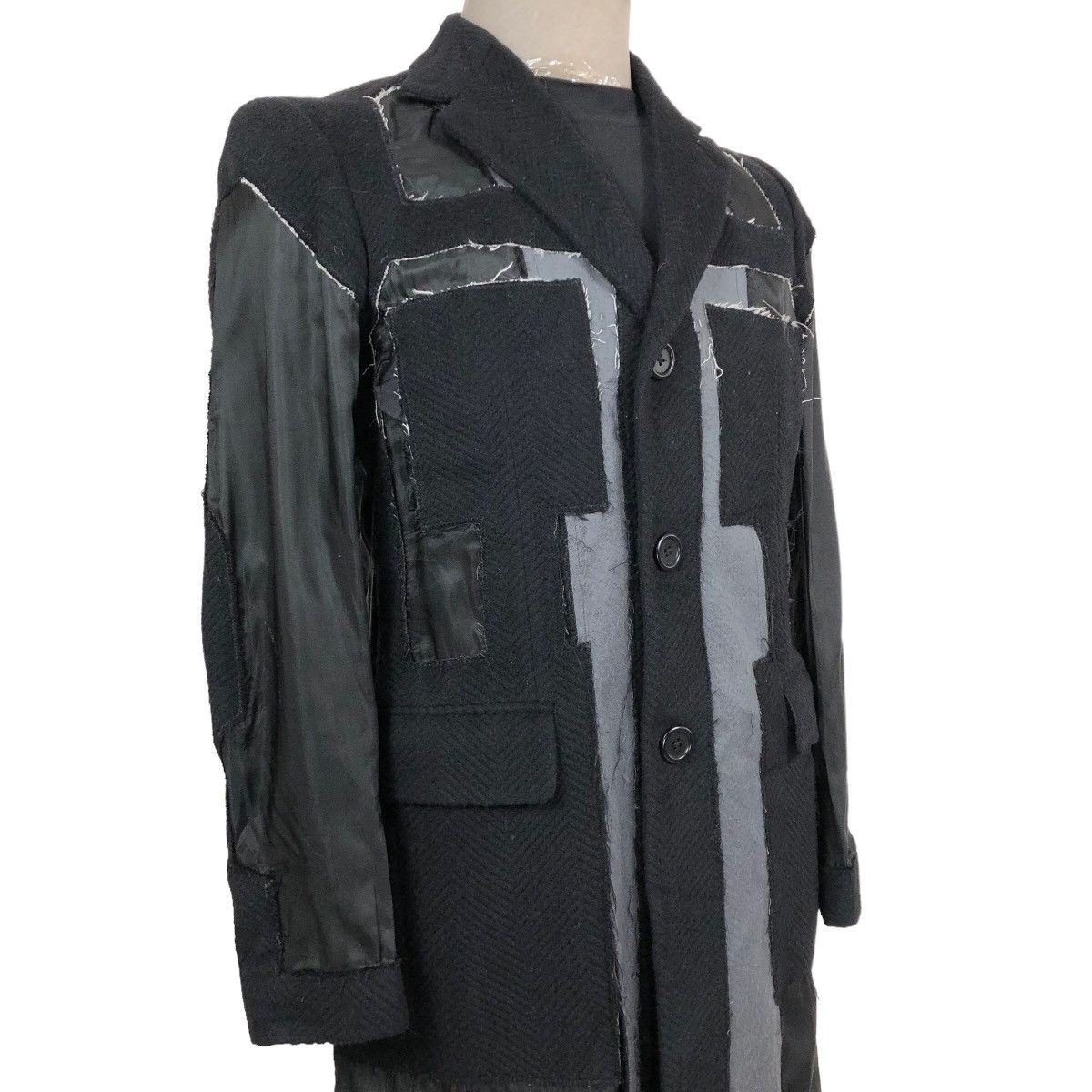 Giuliano Fujiwara Vintage Giuliano Fujiwara Deconstructed Wool Long Coat Size US S / EU 44-46 / 1 - 19 Thumbnail