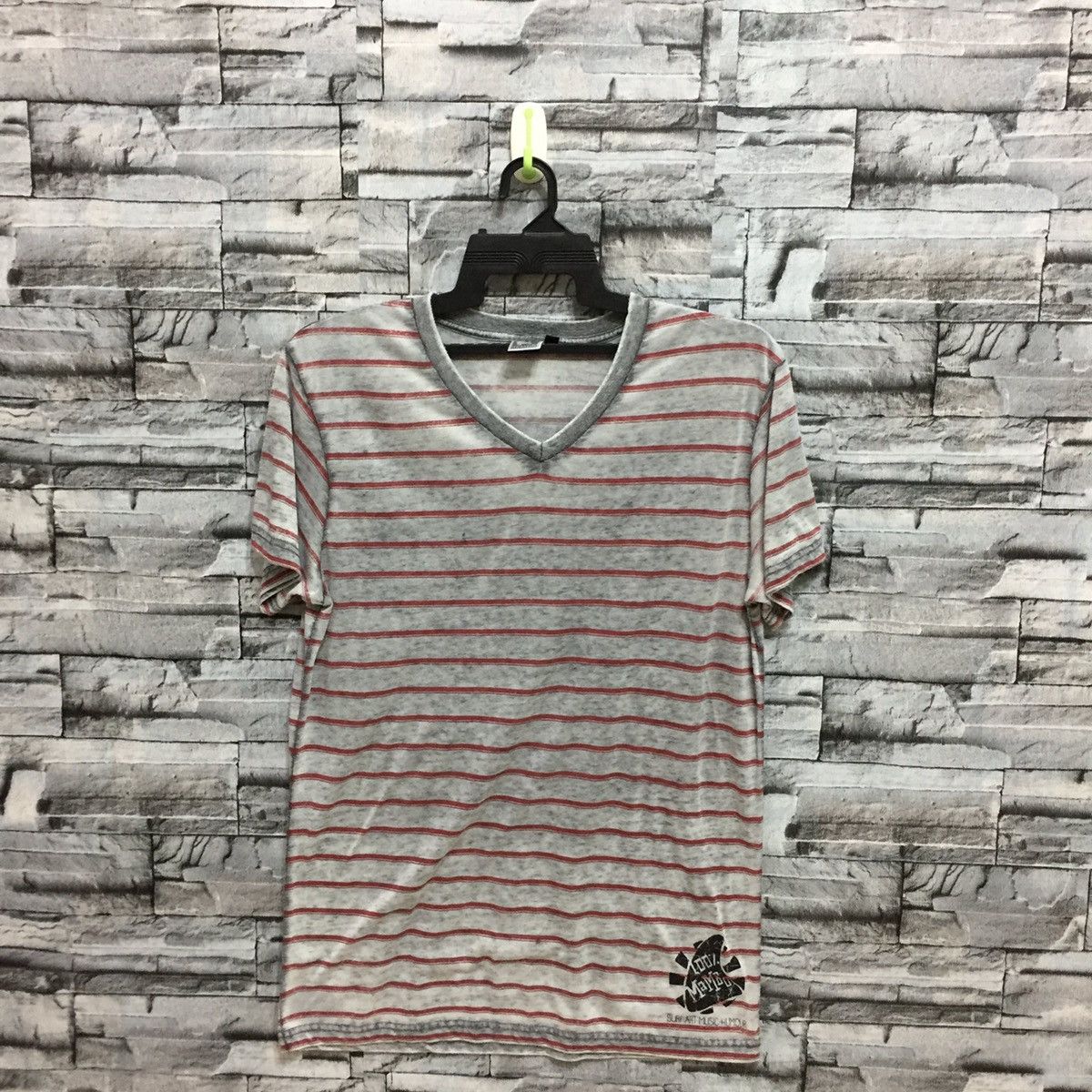 Vintage Mambo t shirt horizontal stripe surfing size M