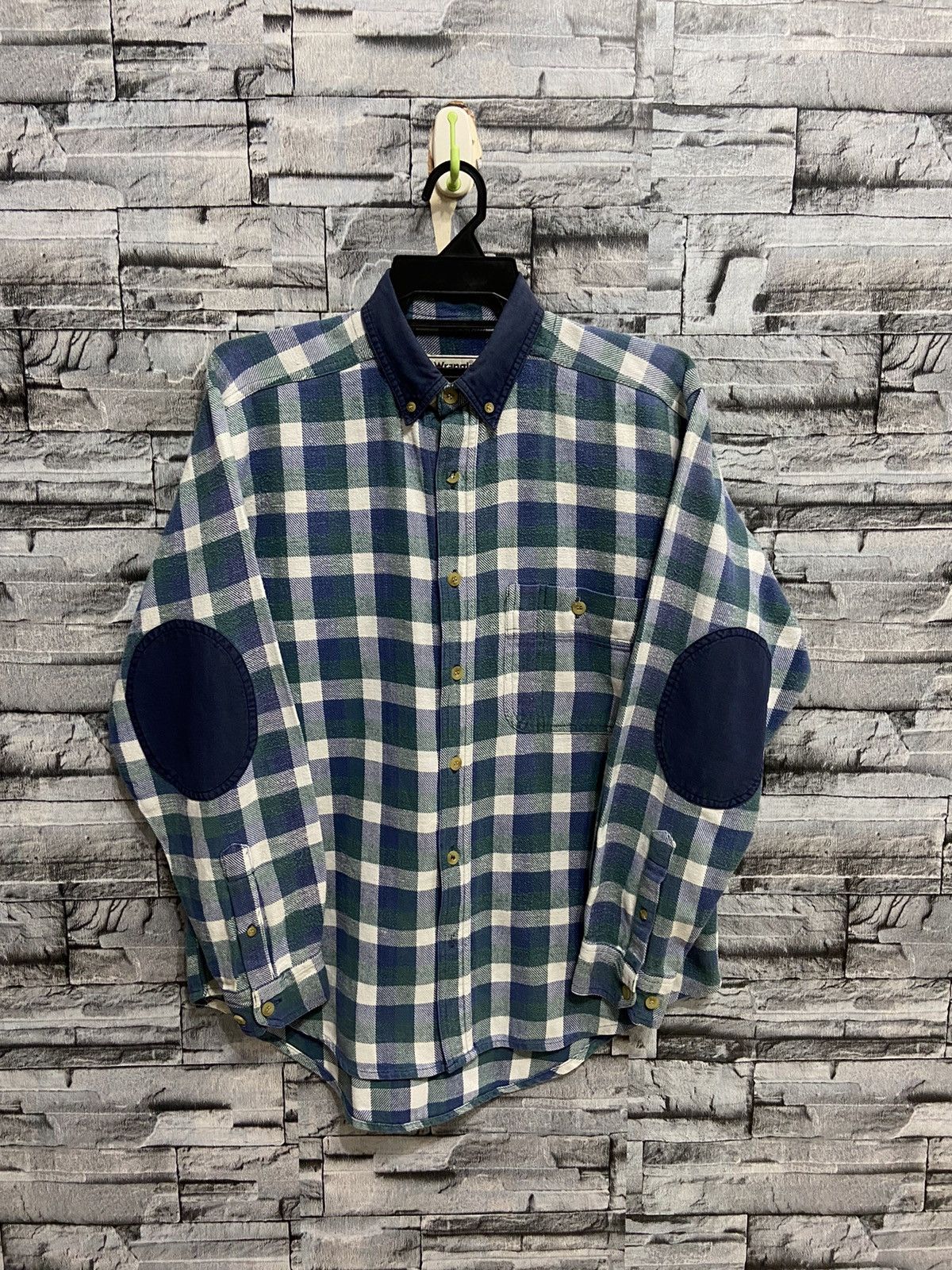 Wrangler Vintage Wrangler Flannel single pocket plaid Size US M / EU 48-50 / 2 - 1 Thumbnail