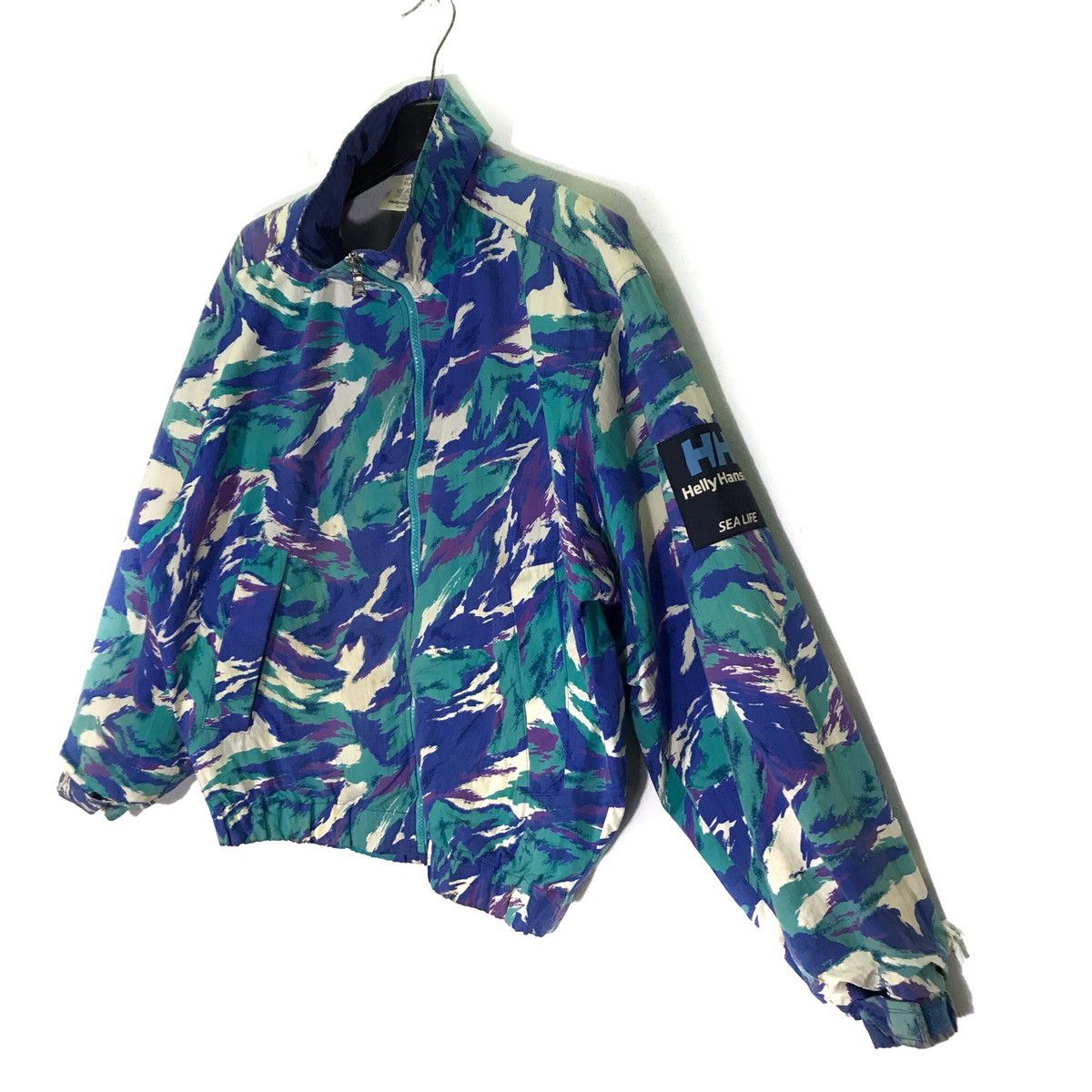 Helly Hansen Vintage Helly Hansen Sea Life Pop Art Windbreaker Jacket Size US M / EU 48-50 / 2 - 2 Thumbnail