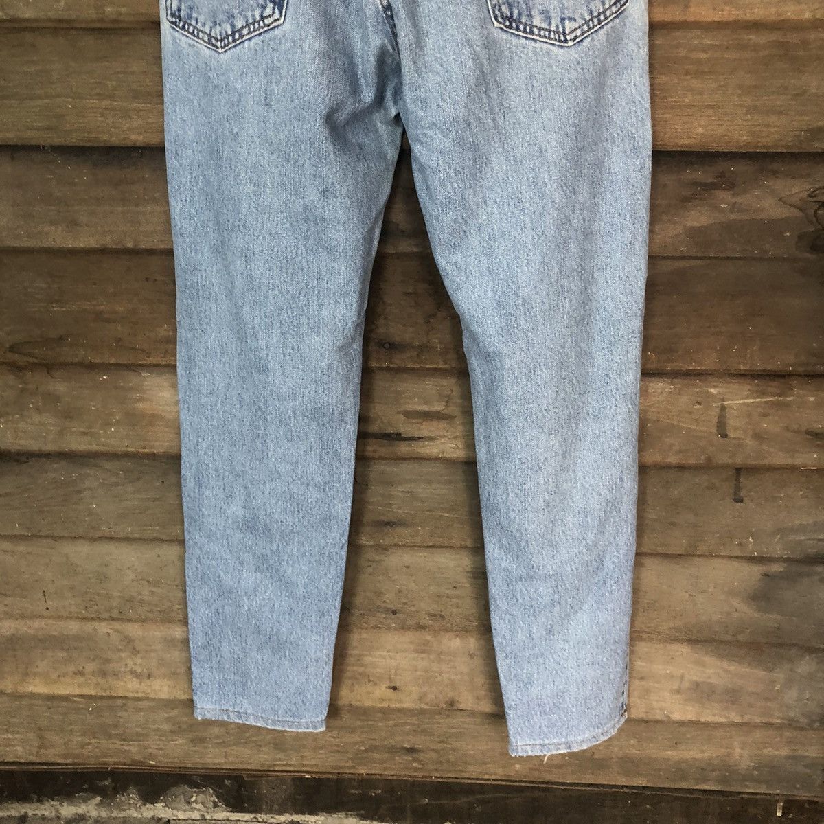 Levi's DLS 550 Levis Blue Distressed Denim Pants #BB543 Size US 34 / EU 50 - 13 Thumbnail