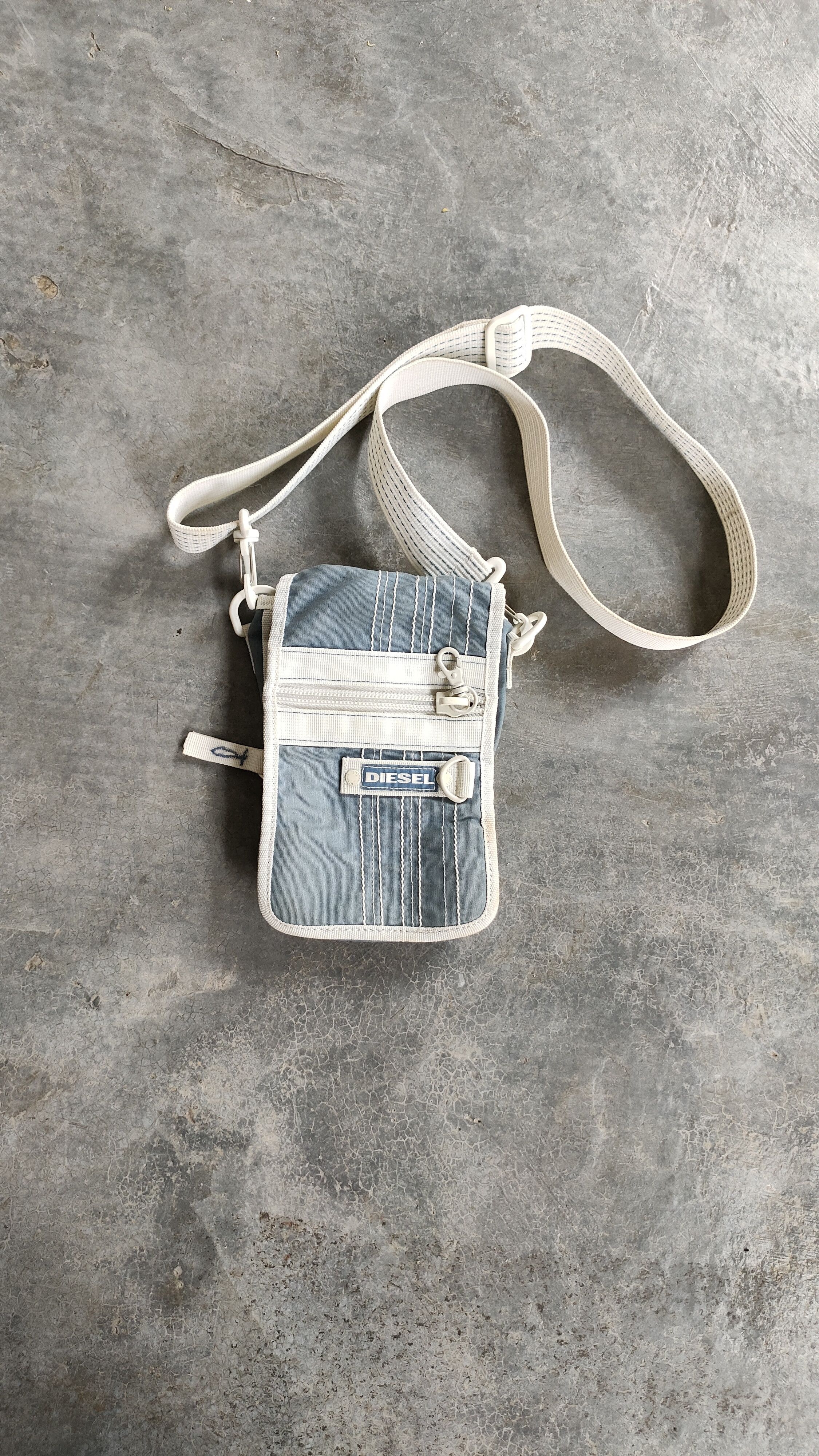image of VTG Diesel Sling Bag in Blue Denim, Women's
