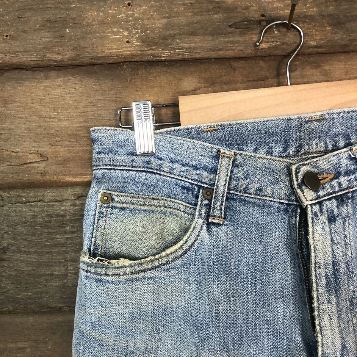 Vintage DLS Wrangler vintage Blue Distressed Denim Pants #BB581 Size US 30 / EU 46 - 4 Thumbnail